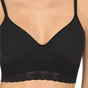 NATORI Wire Free Lined CONTOUR SOFT CUP T-shirt Bra 723154 Size 30DDD Black